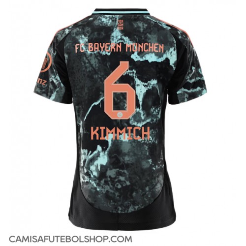 Camisa de time de futebol Bayern Munich Joshua Kimmich #6 Replicas 2º Equipamento Feminina 2024-25 Manga Curta